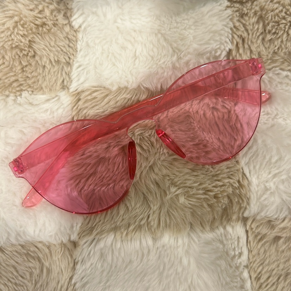 Pink party glasses